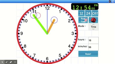 Interactive Analog clock .